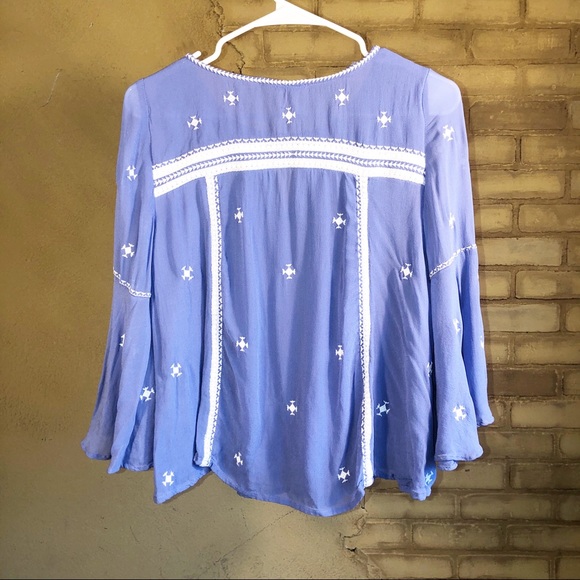 Anthropologie Floreat Adena Blouse Embroidered - Picture 4 of 6